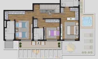 Imagem 6: COBERTURA com 3 dormitórios à venda por R$ 2.690.900,00 no bairro Bigorrilho - CURITIBA