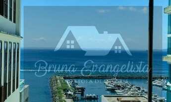 Imagem 3: Apartamento com 1/4, vista mar, varanda, porteira fechada, 1 vaga, no Cloc Marina Residenc