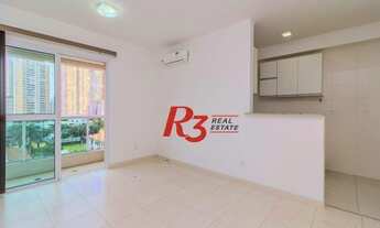 Imagem 2: Apartamento com 1 dormitório para alugar, 53 m² por R$ 3.300,00/mês - José Menino - Santos