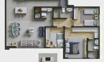 Imagem 4: APARTAMENTO com 2 dormitórios à venda por R$ 1.070.257,00 no bairro Vila Izabel - CURITIBA