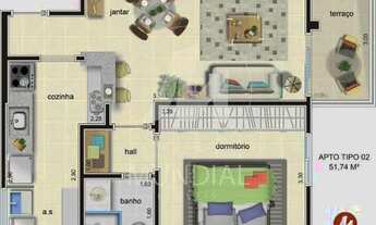 Imagem 4: Apartamento (tipo - padrao) 1 dormitórios, cozinha planejada, portaria 24 horas, elevador
