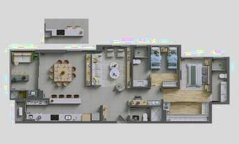 Imagem 7: COBERTURA com 3 dormitórios à venda por R$ 2.455.663,00 no bairro Cidade Industrial - CURI