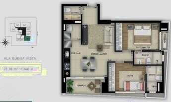 Imagem: GYRO VACA BRAVA Apartamento com 2 Quarto(s)