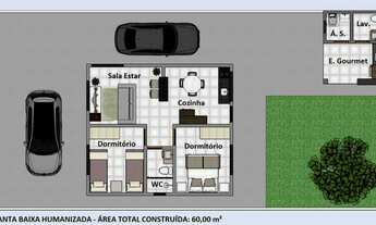 Imagem: Casa para venda tem 62 metros quadrados