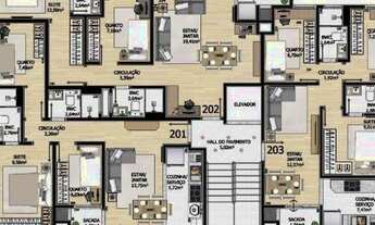 Imagem 3: Apartamento com 2 dormitórios à venda, 65 m² por R$ 310.000,00 - Cidade Jardim - São José