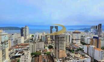 Imagem 1: Apartamento com 3 dormitórios para alugar, 134 m² por R$ 12.000,01/mês - Gonzaga - Santos