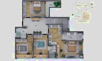 Imagem 6: APARTAMENTO com 3 dormitórios à venda por R$ 2.112.056,50 no bairro Centro - CURITIBA / PR