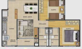 Imagem 3: APARTAMENTO com 2 dormitórios à venda por R$ 503.990,00 no bairro Bacacheri - CURITIBA / P