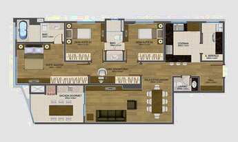 Imagem 3: APARTAMENTO com 3 dormitórios à venda por R$ 1.172.699,03 no bairro Cristo Rei - CURITIBA