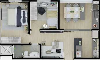 Imagem 4: APARTAMENTO com 2 dormitórios à venda por R$ 763.648,47 no bairro Portão - CURITIBA / PR