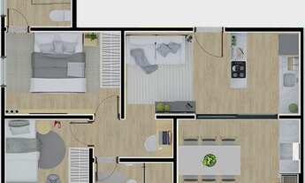 Imagem 6: APARTAMENTO com 3 dormitórios à venda por R$ 611.995,18 no bairro Portão - CURITIBA / PR