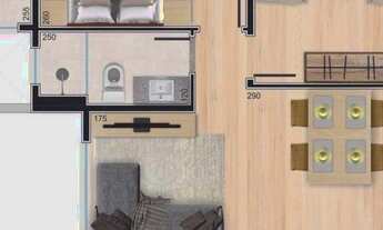 Imagem 6: APARTAMENTO com 2 dormitórios à venda por R$ 310.000,00 no bairro Santa Cândida - CURITIBA