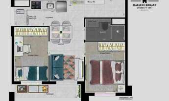 Imagem 6: Apartamento de 29 a 85m² a apenas 250m da estação de Metrô Vila Prudente - São Paulo/SP