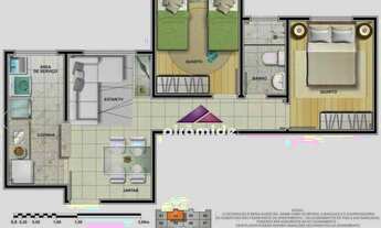 Imagem 5: Apartamento com 2 dormitórios à venda, 43 m² por R$ 250.000,00 - Conjunto Residencial Trin