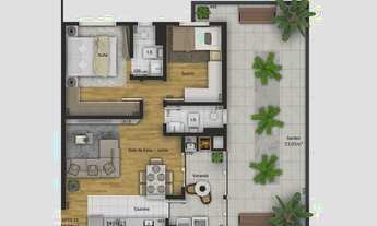 Imagem 5: APARTAMENTO com 2 dormitórios à venda por R$ 372.074,33 no bairro Tingui - CURITIBA / PR