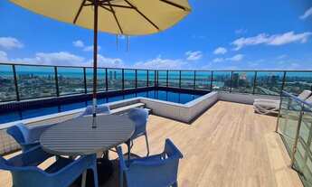 Imagem 4: Apartamento andar alto, studio, 25m2, mobiliado, no Beach Class Santa Maria