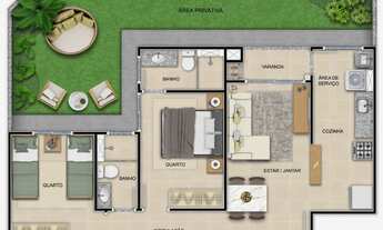 Imagem 6: APARTAMENTO com 2 dormitórios à venda por R$ 503.990,00 no bairro Bacacheri - CURITIBA / P