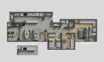 Imagem 4: COBERTURA com 3 dormitórios à venda por R$ 2.455.663,00 no bairro Cidade Industrial - CURI