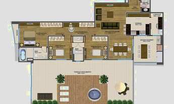 Imagem 5: APARTAMENTO com 3 dormitórios à venda por R$ 1.267.163,40 no bairro Cristo Rei - CURITIBA