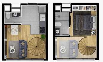 Imagem 6: APARTAMENTO com 1 dormitório à venda por R$ 357.900,00 no bairro Água Verde - CURITIBA / P