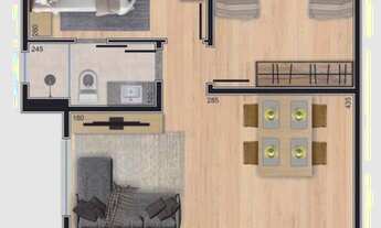 Imagem 2: APARTAMENTO com 2 dormitórios à venda por R$ 310.000,00 no bairro Santa Cândida - CURITIBA