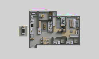 Imagem 2: COBERTURA com 3 dormitórios à venda por R$ 2.455.663,00 no bairro Cidade Industrial - CURI