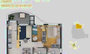 Imagem 4: APARTAMENTO com 3 dormitórios à venda por R$ 1.162.263,10 no bairro São Francisco - CURITI