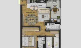 Imagem 6: APARTAMENTO com 2 dormitórios à venda por R$ 441.110,38 no bairro Tingui - CURITIBA / PR