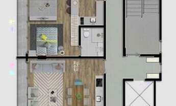 Imagem 3: APARTAMENTO com 1 dormitório à venda por R$ 737.064,06 no bairro Bigorrilho - CURITIBA / P