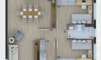 Imagem 3: APARTAMENTO com 3 dormitórios à venda por R$ 1.221.000,00 no bairro Ahú - CURITIBA / PR