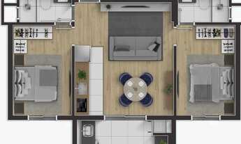 Imagem 5: APARTAMENTO com 1 dormitório à venda por R$ 315.900,00 no bairro Portão - CURITIBA / PR