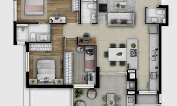 Imagem 7: APARTAMENTO com 3 dormitórios à venda por R$ 1.012.407,55 no bairro Cabral - CURITIBA / PR