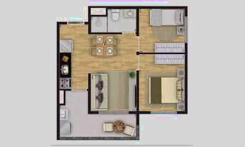 Imagem 2: Vibra Santana - 2 Dorm 38 à 42 m2 c/sacada - c/ ou s/ vaga