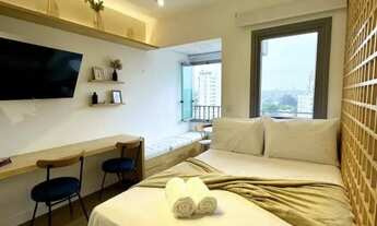 Imagem 2: Apartamento mobiliado para locação no Brooklin 20m² com lazer completo