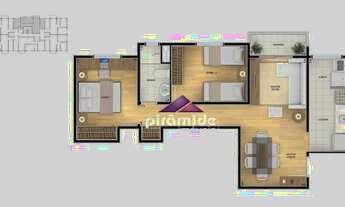 Imagem 4: Apartamento com 2 dormitórios à venda, 54 m² por R$ 245.000,00 - Santana - São José dos Ca