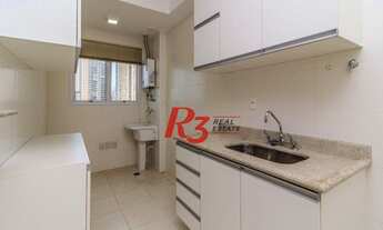 Imagem 4: Apartamento com 1 dormitório para alugar, 53 m² por R$ 3.300,00/mês - José Menino - Santos