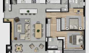 Imagem 7: APARTAMENTO com 3 dormitórios à venda por R$ 1.898.050,00 no bairro Champagnat - CURITIBA