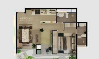 Imagem 5: APARTAMENTO com 3 dormitórios à venda por R$ 724.650,00 no bairro Água Verde - CURITIBA