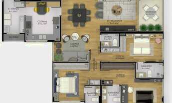 Imagem 2: APARTAMENTO com 3 dormitórios à venda por R$ 1.680.460,00 no bairro Mercês - CURITIBA / PR