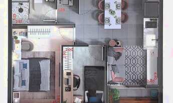 Imagem 4: APARTAMENTO com 2 dormitórios à venda por R$ 348.036,65 no bairro Água Verde - CURITIBA