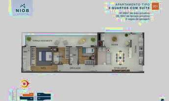 Imagem 3: APARTAMENTO com 3 dormitórios à venda por R$ 1.169.770,00 no bairro Hugo Lange - CURITIBA