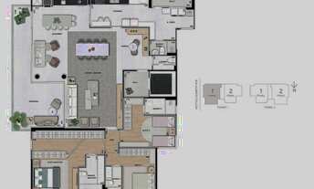 Imagem 2: APARTAMENTO com 3 dormitórios à venda por R$ 2.954.359,57 no bairro Ahú - CURITIBA / PR