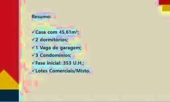 Imagem 5: Casa para venda em PARQUE RESIDENCIAL CÂNDIDO PORTINARI de 45.61m² com 2 Quartos e 1 Garag