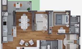 Imagem 6: APARTAMENTO com 2 dormitórios à venda por R$ 451.135,98 no bairro Tingui - CURITIBA / PR