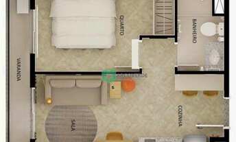 Imagem 2: Studio com 1 dormitório para alugar, 31 m² por R$ 3.944,76/mês - Pinheiros - São Paulo/SP