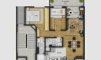 Imagem 2: APARTAMENTO com 2 dormitórios à venda por R$ 441.110,38 no bairro Tingui - CURITIBA / PR