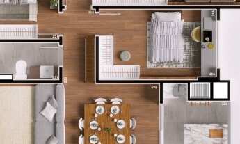 Imagem 3: APARTAMENTO com 3 dormitórios à venda por R$ 866.472,56 no bairro Boa Vista - CURITIBA / P