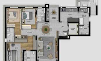 Imagem 4: APARTAMENTO com 3 dormitórios à venda por R$ 2.569.019,45 no bairro Bigorrilho - CURITIBA