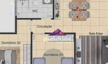 Imagem 2: Apartamento com 2 dormitórios à venda, 67 m² por R$ 302.100,00 - Cidade Vista Verde - São