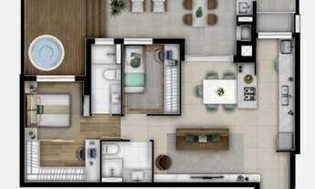 Imagem 6: APARTAMENTO com 3 dormitórios à venda por R$ 1.012.407,55 no bairro Cabral - CURITIBA / PR